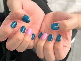 ワンカラー　メンズネイル