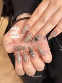 キラキラ　フラッシュ　長さ出し