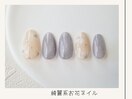 綺麗系お花ネイル