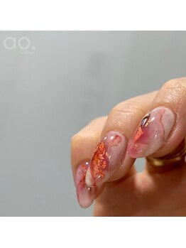 アオ 渋谷(ao.)/赤ネイル