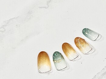 ラグウナ(Laguna)/くすみグリーンとブラウン