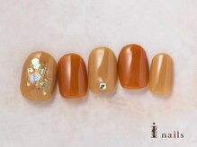 アイネイルズ 横浜EAST店(I-nails)/キラキラホログラムワンカラー