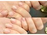 【クリアジェル使用】長年の深爪等の悩み爪が綺麗な爪に!ジェル育成初回体験
