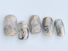 クレモアネイル 池袋西口店(CLEMORE NAIL)/シックな鉱物ネイル