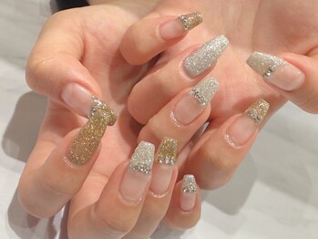 ネイルズアリー 立川店(Nails ally)/ヴィンテージ×ホログラムハート