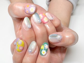 ビビ マウリ(美美 mauli)/4月のマンスリーネイル