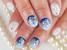 雪の結晶ネイル