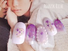 アグニークリッシェ(Agunik Riche)/【押し花ネイル】