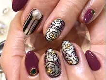 ネイルマジック 仙台一番町店(NAIL MAJIC)/手描きフラワーアート★オーダー