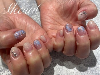 アクイユ 銀座店(ACCUEIL)/紫陽花ネイル