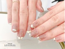 サロンドルクリア(Salon de LUCULIA)/ガラスフレンチブライダルネイル