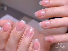 アイリス(Iris)/チークネイルとフレンチ￥6990