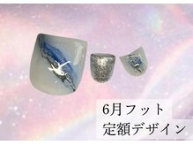 ハジチ(HAZICHI)/6月フットネイル定額デザイン