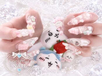 シンデレラネイル(CINDERELLA NAIL)/【チップ長さ出しネイル】