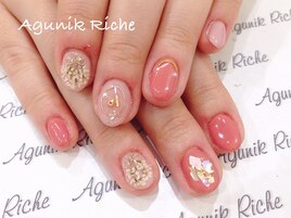 【押し花ネイル】