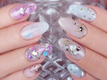 ブリス(Bliss produced by syisyu)/押し花ネイル☆