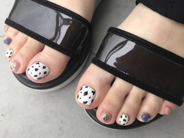【foot】ダルメシアン柄♪