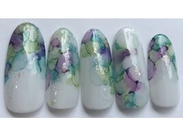 水彩ネイル