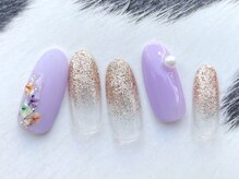 ネイル サロン ターラ 吉祥寺(nail salon Tara)/シンプルドライフラワーネイル