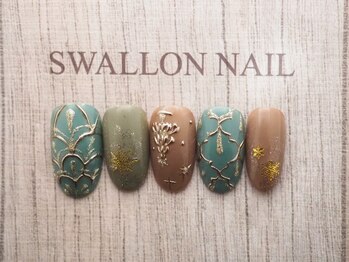 スワロンネイル(SWALLON NAIL)/クリスマスデザイン