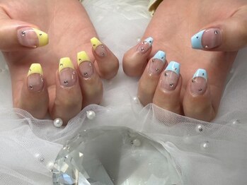 エマネイル プラスキハクヤ 枚方店(EmaNail+KIHAKUYA)/春デザイン