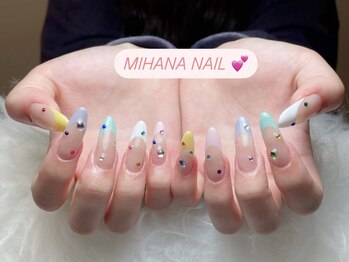 ミハナ(MIHANA )/多色フレンチネイル