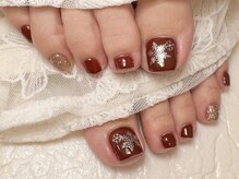 ララ(LALA)/フットネイル　親指のみアート