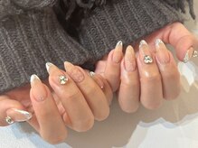 ランド ネイル 博多(LAND)/ガラスフレンチ°。--Riru