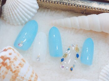 モアネイル 東岡山(moa nail)/8月カジュアルコース