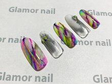 グラマーネイル(Glamor nail)/ネオンカラー×ニュアンス