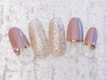 クアトログランシュ 青葉台(QUATRO×GranCieux)/ピンク×ゴールドラインネイル