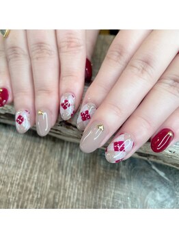 爪屋べっぴん堂/アーガイル柄