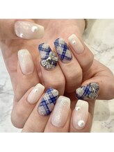 グリーディ(greedy)/ガーリーチェックネイル