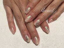 アクイユ 銀座店(ACCUEIL)/冬のオーロラミラーネイル