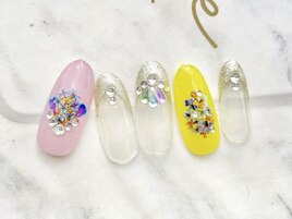 ニュアンス紫陽花ネイル