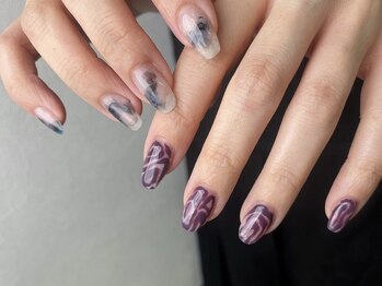 クレモアネイル 池袋西口店(CLEMORE NAIL)/ちぐはぐクリアニュアンス
