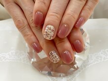 プルミエ ネイル(Premier Nail)/茶系ツイード★選べる2本アート