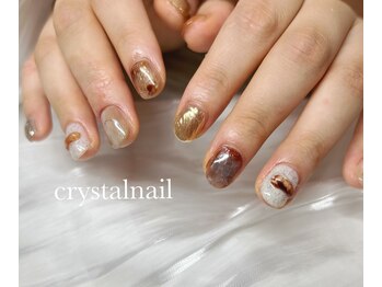 クリスタルネイル イオンモール都城駅前店/ブラウン♪