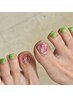 foot 親指２本free art ￥5500