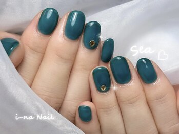 イーナネイル(i-na Nail)/ワンカラー×シェルパーツ