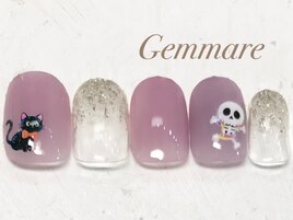 ハロウィンシンプルネイル