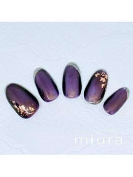 ネイルベース ネイル ケア サロン ミウラ(miura)/２月定額アート★
