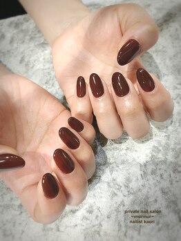 プライベート ネイルサロン マーマ(murmur)/ボルドーネイル