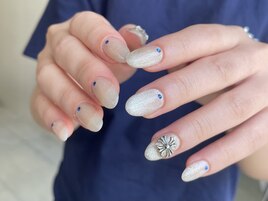 マグネットにクロムパーツ