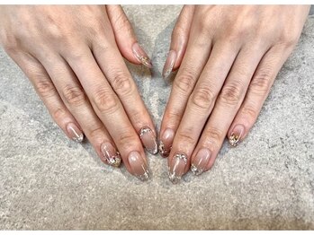 ネイルサロンファストネイルプラス 新宿店(FAST NAIL PLUS)/2025春ネイル【ガラスフレンチ】