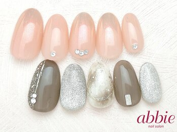ネイルサロン アビー 新宿東口店(abbie)/上品ネイル◇¥9317/¥12672