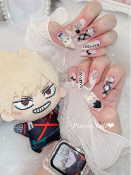プノンネイル(Punon nail)/ヒロアカ爆豪勝己ネイル♪
