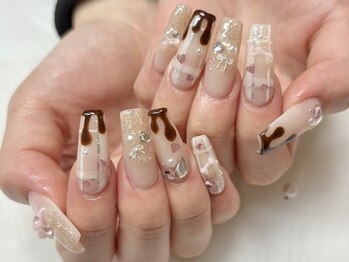 スカルプ/ロングネイル/長さ出し