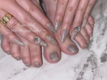 リノネイル(Lino Nail)/フラッシュ/フットネイル/栗林