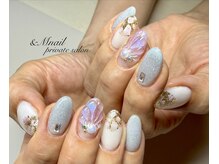 アンドエムネイル(&M nail)の雰囲気（夏ぷっくりマーメイドネイル＊）